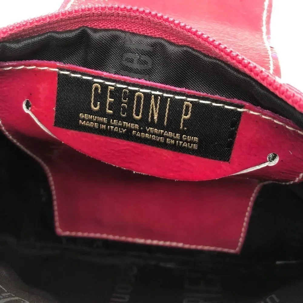 CECCONI PIERO Patent Leather Clutch Made in Italy